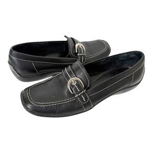 Naturalizer Women’s Leather Black Casual Comfort Driving Loafer Size 7.5